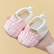 婴儿春秋季软底鞋0-1岁男女，宝宝鞋3-9个月，学步保暖棉布鞋