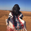 大西北沙漠旅游拍照披肩围巾两用女秋冬季加厚外搭民族风斗篷披风