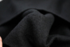 大牌原版意大利进口黑色针织舒适圈圈纯羊毛面料设计师套装布料