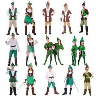 六一儿童节亲子衣服cos绿野仙踪猎人，小飞侠彼得潘精灵(潘，精灵)表演服装