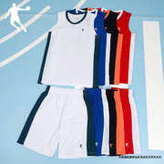 中国乔丹篮球服套装，男健身透气球衣2023夏季背心学生比赛运动服男