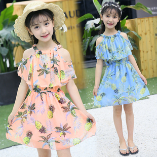 童装女童2024夏装雪纺，吊带儿童连衣裙女孩，韩版公主裙秋季裙子