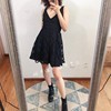 23SS 品质甄选 经典黑色系蕾丝公主蓬蓬连衣裙背心款小礼服式短裙