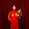 梅花牌经典运动服国红色胸前中国长袖拉链复古休闲运动衣