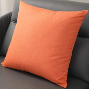 方形亚麻客厅沙发抱枕枕套，不含芯枕头靠枕，罩咕臣靠背垫床头大靠垫