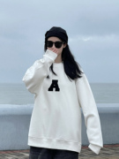 350克情侣装卫衣女秋冬2023年学生上衣秋季宽松女款加绒加厚