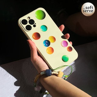 SoftServe柔软供应 巧克力豆手机壳 原创iphone液态硅胶保护壳