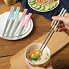 筷子家用餐具不锈钢吃火锅筷子创意个性防滑尖头厨房耐高温铁筷子