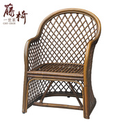 藤椅印尼真藤老年椅办公家用椅子纯手工编织藤椅阳台椅子