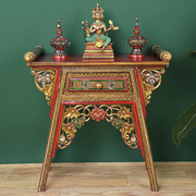 实木供桌佛台中式家用神台柜供台泰国风格简约佛像供奉桌佛龛