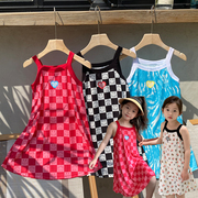 女童连衣裙夏季儿童裙子，沙滩风女宝宝吊带，公主裙夏装女孩气质夏裙