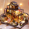 diy小屋日式大型古风，别墅手工制作房子，拼装模型建筑玩具生日礼物