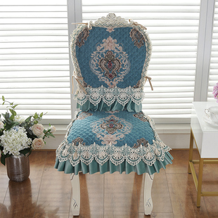 欧式餐桌布椅垫椅套奢华椅子垫子靠背一体坐垫连体歺椅垫梳妆椅垫