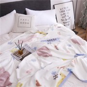 法莱绒3d毛毯春夏薄款法兰绒珊瑚，绒毯子加厚床单人午睡毯子空调毯
