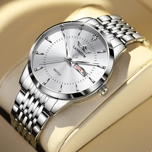 瑞士阿玛妮手表男士机械表，十大品牌钢带防水学生运动，手表男款