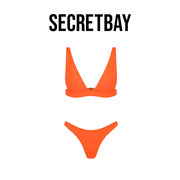 secretbayphangngabay系列，简约分体式比基尼，三角杯sq82402
