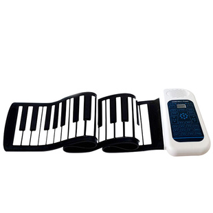 电克丝手卷钢琴i88键便携版，专业版加厚式拉子，成人折叠儿童键盘琴
