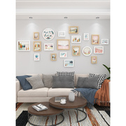 北欧风相框组合沙发背景墙照片墙装饰创意网红房间打印相片加画框