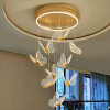 北欧灯具复式楼大餐厅led客厅楼梯吊灯，轻奢创意网红蝴蝶艺术吊灯