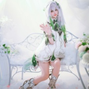 泡芙酱原神cos纳西妲cos服小吉祥须弥草神cosplay儿童套装女