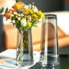 北欧创意玻璃花瓶客厅插花水养，小摆件办公室桌面装饰品家居小花瓶