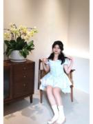 韩版高级蓬蓬公主裙日系甜美减龄娃娃领泡泡袖连衣裙子女学生夏季