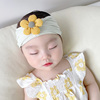 新生婴儿胎帽女宝宝网红洋气花朵发带发饰0-1岁婴幼儿护囟门帽子