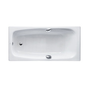 toto铸铁搪瓷浴缸fby1700hp嵌入式家用泡澡盆，防滑保温带扶手1.7米