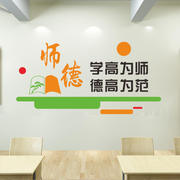 学校培训机构文化墙装饰布置教师，办公室励志标语，平面墙贴纸画教室