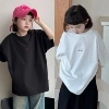波拉韩国女男孩小中大儿童装，夏青少年初中生街舞亲子短袖t恤上衣