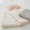 送枕巾 韩国进口新生婴儿床单 儿童吸汗床垫宝宝薄款高密度无尘垫