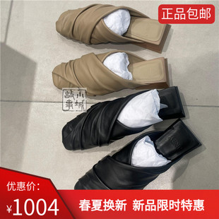 jnby江南布衣，2024年夏款高跟拖鞋7o4m15020-1595