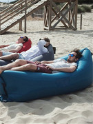 户外多功能充气沙发便携式空气睡袋，午休露营躺椅网红空气床垫