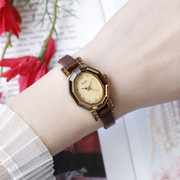 聚利时julius女士手表，韩国时尚小表盘，切割面女表防水复古表