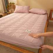全棉加厚床笠单件夹棉防滑固定床罩纯棉席梦思，床垫保护套薄棕垫罩