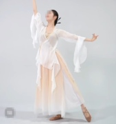 星河叹舞蹈服装白色超仙套装，美丽的神话，演出服星月落古典舞服飘逸