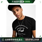 香港直邮潮奢 French Connection 男士 FCUK established 印花T恤