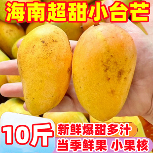 海南特产超甜小台芒10斤芒果新鲜水果应当季整箱大热带鲜果台农芒