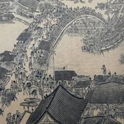 清明上河图全景图装饰画全卷轴挂画新中式十大名画复制品给孩子的