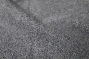 日本进口浅灰色双针细腻温润亲肤针织羊毛面料设计师连衣裙布料
