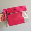 KIKO化妆包2件套 防水透明大容量洗漱包家用旅行收纳包口红零钱包
