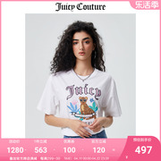 Juicy Couture橘滋T恤女2023夏季时尚宽松短袖T潮流半袖上衣