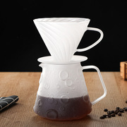 供应磨砂玻璃咖啡壶套装时尚分享壶过滤器套装咖啡漏