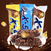 韩国进口三进X-5巧克力棒香蕉味果仁夹心棒（代可可脂）充饥零食