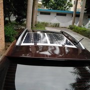 30w 半柔性太阳能电池板片插点烟器充电车内用手机行车记录仪充电