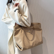 网红大包包女韩版简约通勤购物袋2024包包高级感时尚单肩托特包潮