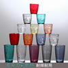 亚克力啤酒杯子塑料透明彩色商用防摔水杯家用套装餐厅喝水耐高温