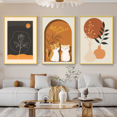 现代简约莫兰迪沙发墙面客厅装饰画