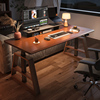 智芯实木电动升降桌书桌电脑桌，办公桌智能工作台家用写字桌子ku3