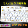 英文小写字母中文键盘膜，汉语拼音键盘贴电脑贴膜贴纸磨砂汉字辅助